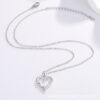 Wholesale Heart-Shaped Titanium Steel Necklace