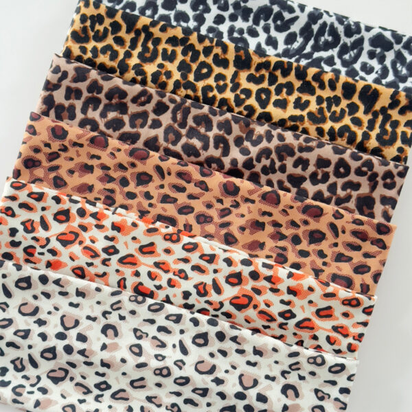 Wholesale High elasticity wide edge leopard print headband