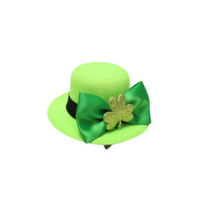 Bow Clover Light Green Hat / Bottom diameter 13.5 * cap height 5cm