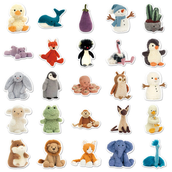 Wholesale 51 Cute Cartoon Animal Graffiti Stickers OLY Exclusive