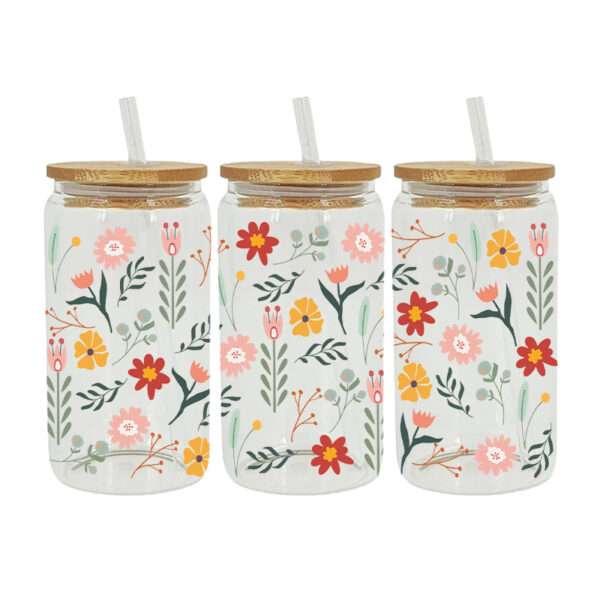 Wholesale UV Transfer Paste Glass Crystal Label Crystal Paste Cross-border Special Paste for 16oz Glass Cup 23cmX11cm