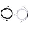 Wholesale Cole Bracelet Suction Stone Pair of Black Red Rope Love Bracelet Valentine's Day Gift