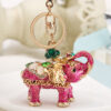 Wholesale cute elephant pendant alloy keychain