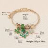 O1CN01smpvVN1LlJRHNxf3x_2220898431339-0-cib Wholesale St. Patrick's Day Shamrock Heart Bracelet