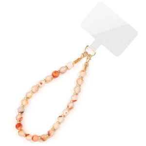 Red grass agate mobile phone chain