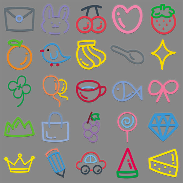 Wholesale 50pcs Transparent Fun Doodle Stickers