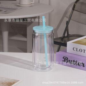 Transparent blue cover / 475ml/16oz