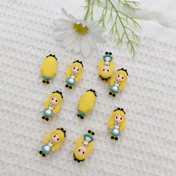 Wholesale 10pcs 3D Stereoscopic Silicone Cute Cartoon Beads