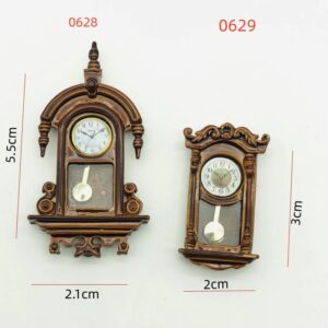 Wholesale Miniature Model Vintage Alloy Clock Pendant Doll Accessories