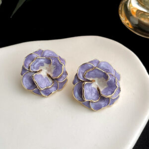 Purple camellia-silver needle