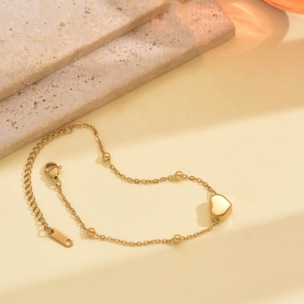 Wholesale Stainless Steel Gold Heart Necklace