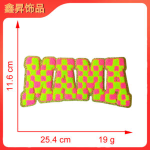 Heated hot melt glue*rose red green*letters*mama*height 11.6*25.4cm