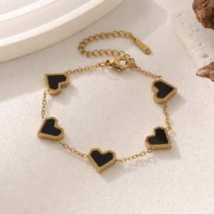 1121 black bracelet / 18K