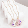 Wholesale cartoon animal colorful oil-drop necklace
