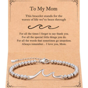 Mom card 2 wave bracelet