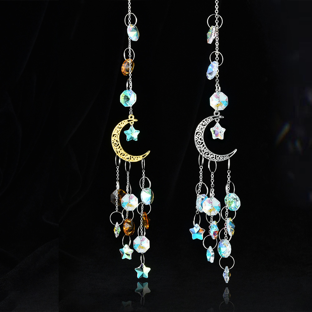 Wholesale Moon Five-inted Star Window Decoration Wind Chimes