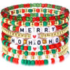 O1CN01t2QO7r1tWNR0WNiFU_2214141365909-0-cib Wholesale Red and Green Christmas Theme Clay Beam Bracelet
