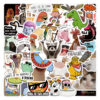 Wholesale 55pcs of fun, cartoonish, and hilarious Waterproof Vinyl Stickers