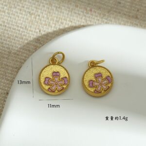 Circle flower tag