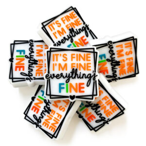 Wholesale 10pcs English Food GradeFocal Beads