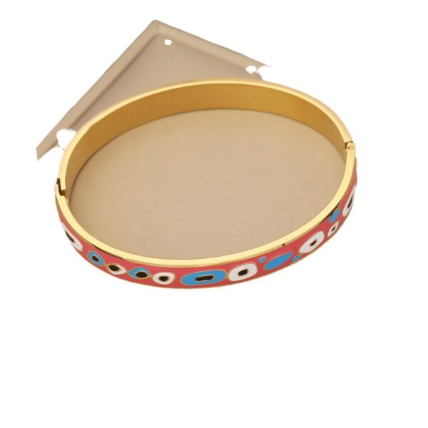 Wholesale Retro Oil Dripping Bracelets, Eye Bracelets, Stainless Steel Bracelets