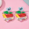 Wholesale Teacher's Day Apple Acrylic Earrings
