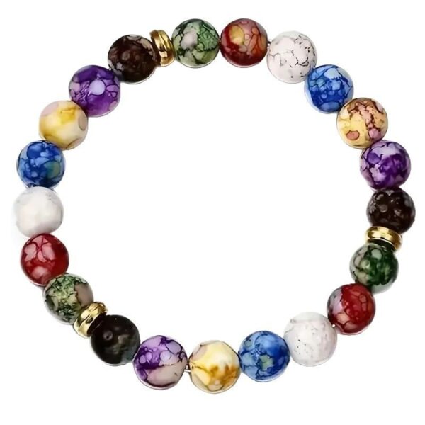 Wholesale color yoga bracelet resin imitation natural stone bracelet