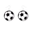 Wholesale creative football earrings acrylic sports earrings