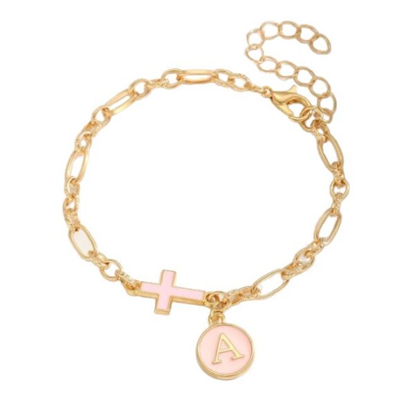 Wholesale Easter letter cross bracelet