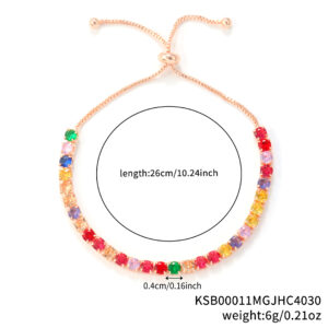 4mm rose gold round colored stone