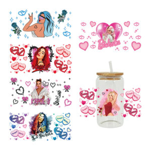 Wholesale Cartoon Cute Trendy Character Theme 16oz Cup UV DTF Wraps