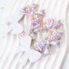 Wholesale Cartoon bow colored pearl rhinestone embroidery DIY Patches