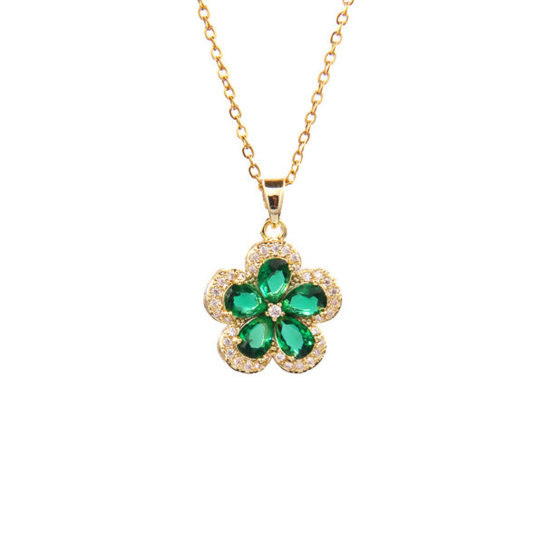 O1CN01tG2zj920t028BCEKk_2215152786906-0-cib Wholesale Four-leaf Clover Flower Pendant Titanium Steel Clavicle Chain