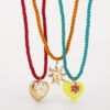 Wholesale N12627 Summer Cute Flower Sun Love Pendant Necklace