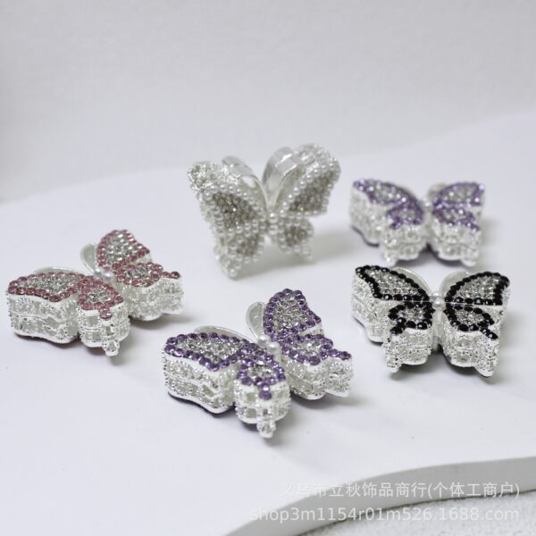 Wholesale 10pcs Colorful Butterfly Pearl Alloy Four hole Beads