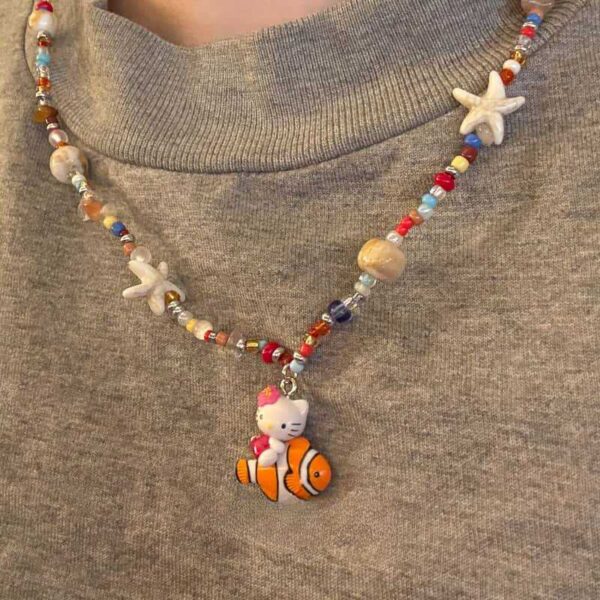 Wholesale Sweet and Cute Cartoon Ocean Series Necklace