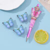 Wholesale 10pcs butterfly pen beads cartoon creative beads