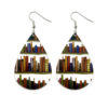 Wholesale Waterdrop Splicing Bookshelf Acrylic Teacher's Day Earrings