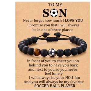 Son card + football bracelet