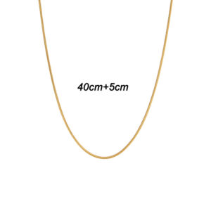 Thin snake bone chain 40cm+5cm