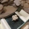 Wholesale Zircon Rotating Flower Ring