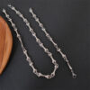 Wholesale Silver retro bone and joint chain necklace