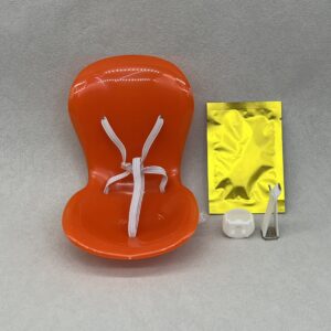 Orange-red thin rope chair + incense box + clip + incense tablets
