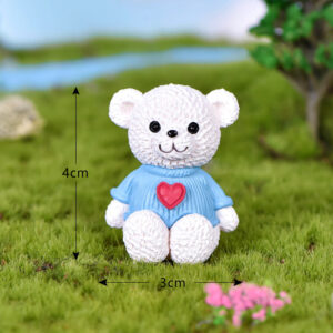 Teddy bear series / White and blue care bears