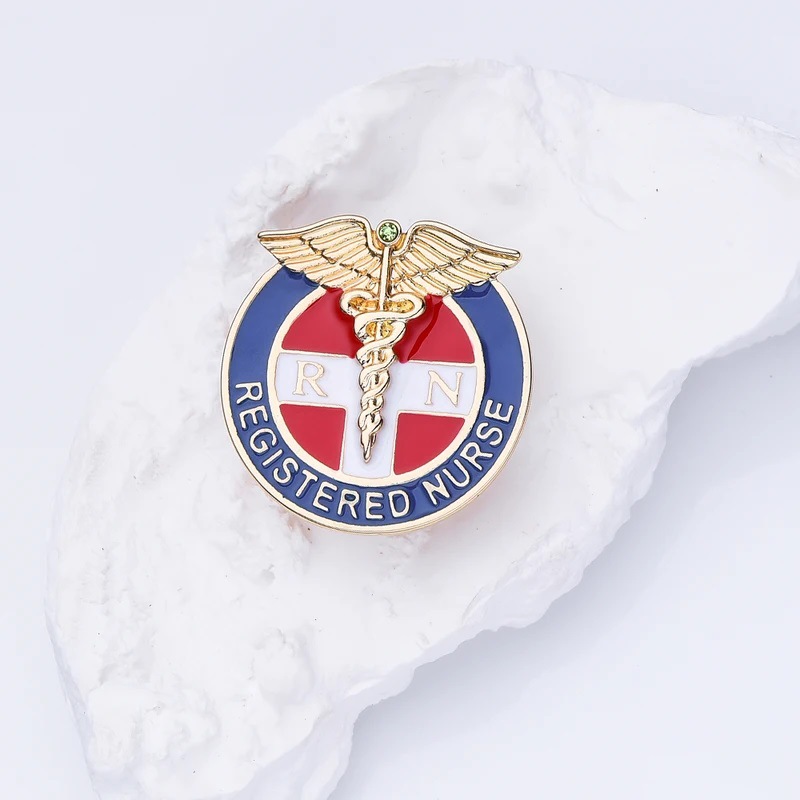 Wholesale RN First Aid Medical Star of Life Brooch Badge Aessories