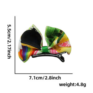 St. Patrick's Bow Hair Clip / One size fits all