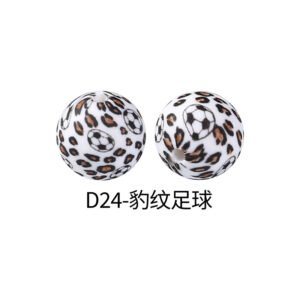 D24-Leopard print football