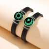 Wholesale Luminous Sun Moon Time Gemstone Couple Bracelet