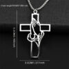 Wholesale Prayer Cross Faith Gift Stainless Steel Pendant Necklace