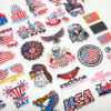 Wholesale Independence Day flag colorful and diverse embroidery DIY patches